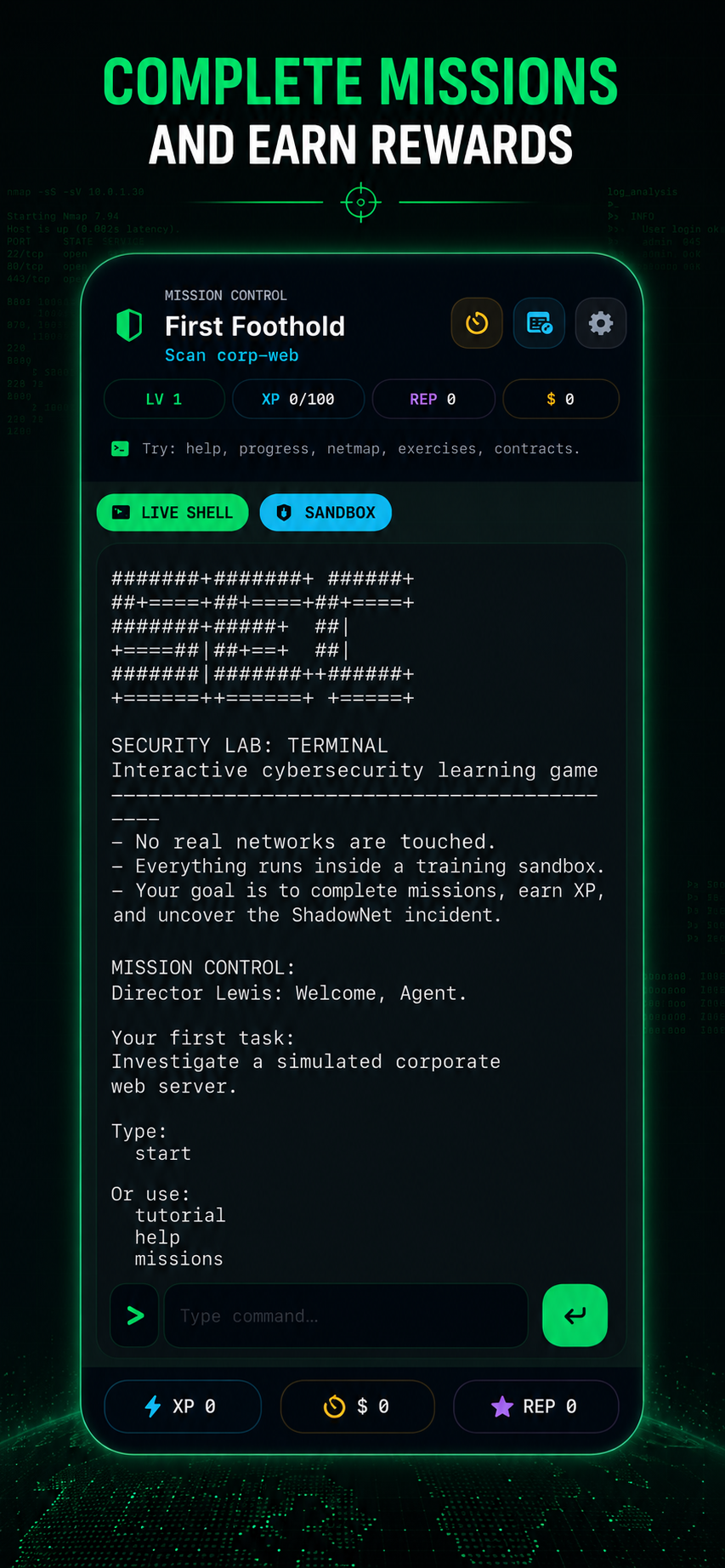 Security Lab: Terminal promotional screenshot 2