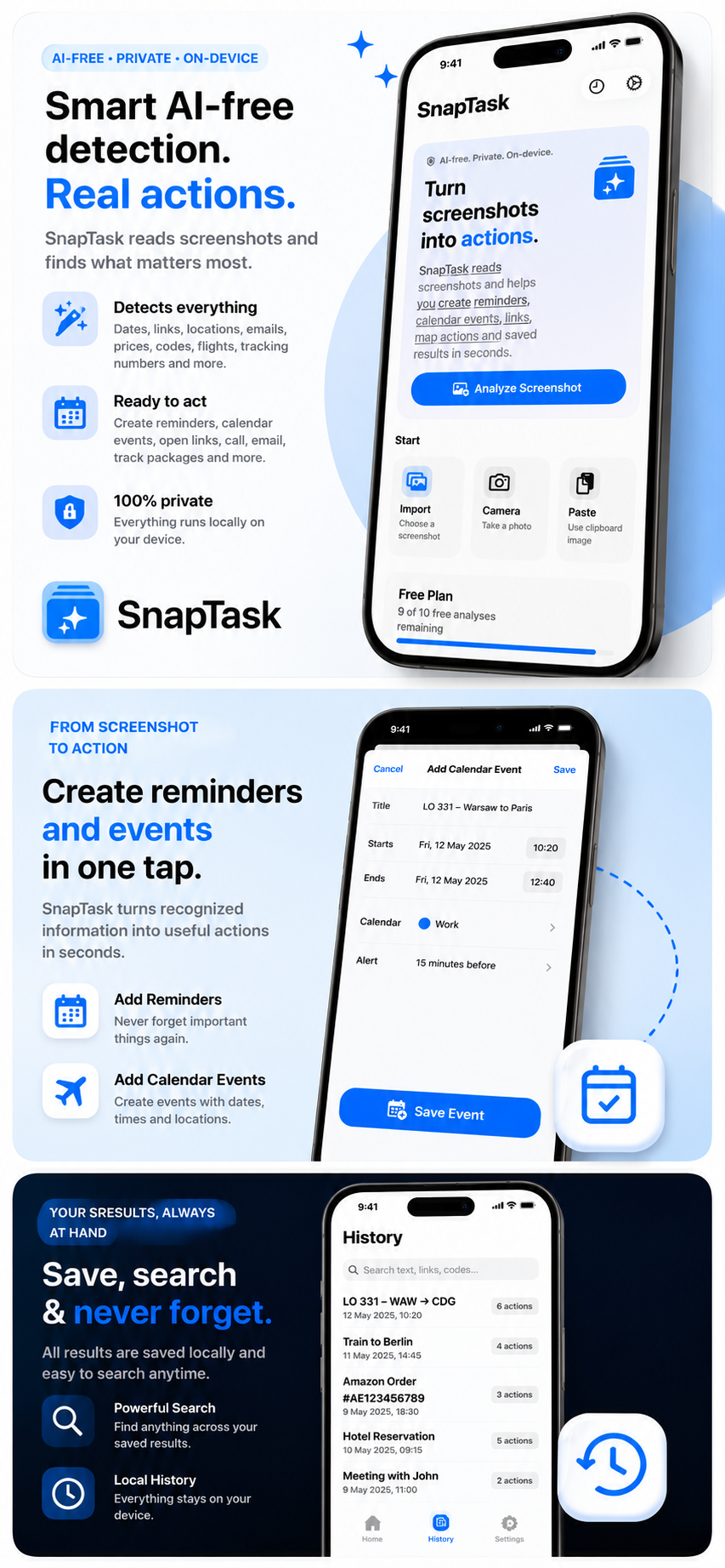 SnapTask promotional screenshot 2